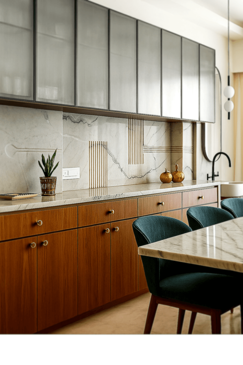 Smart and stylish modern kitchen by Modern Habitat using Kitchen Buddy concept