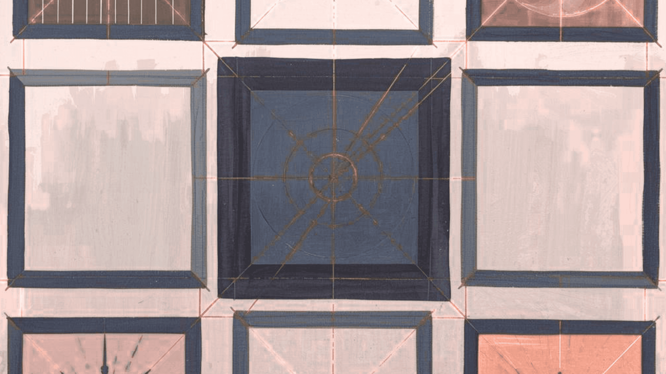 Structured grid symbolizing organized thinking and clear action planning with AI