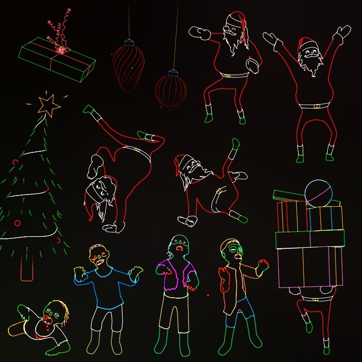 Minimal gray mockup of two iPhones displaying ‘Your Inner World’ app UI, featuring rock textures — designed by Lunatique Studio