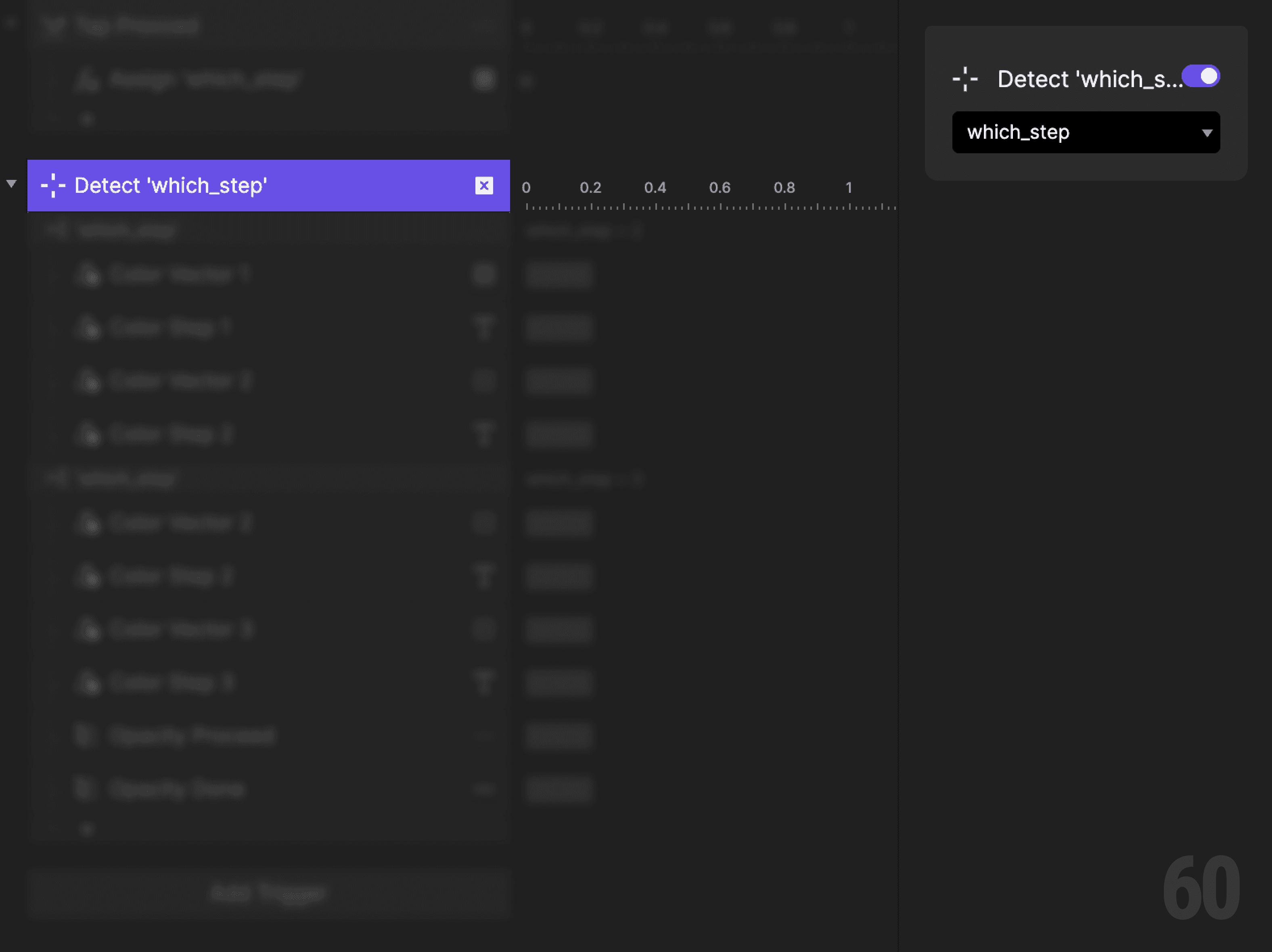 This is a screenshot of Step 3: Detect variable changes.