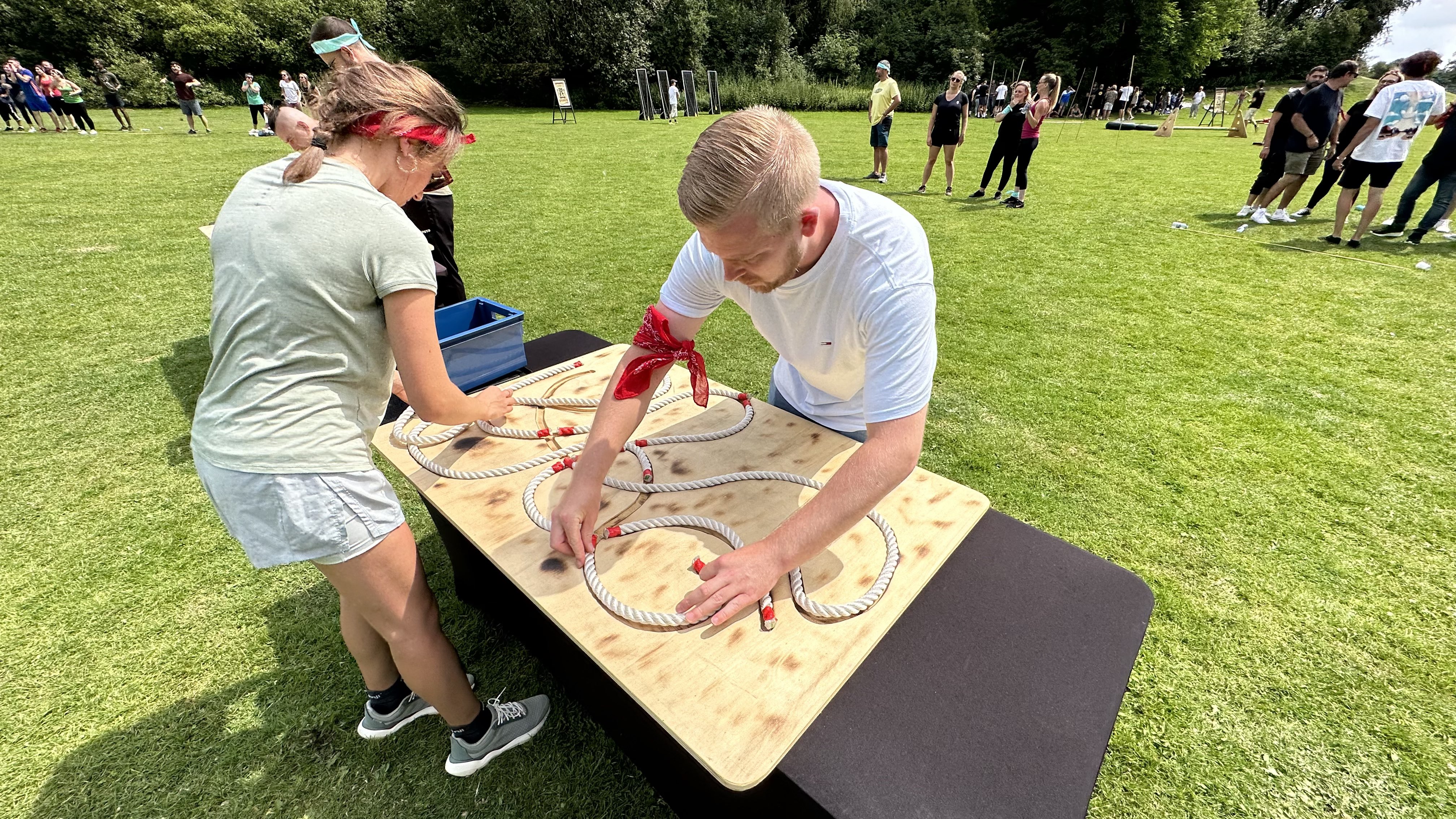 puzzle de corde activite team building