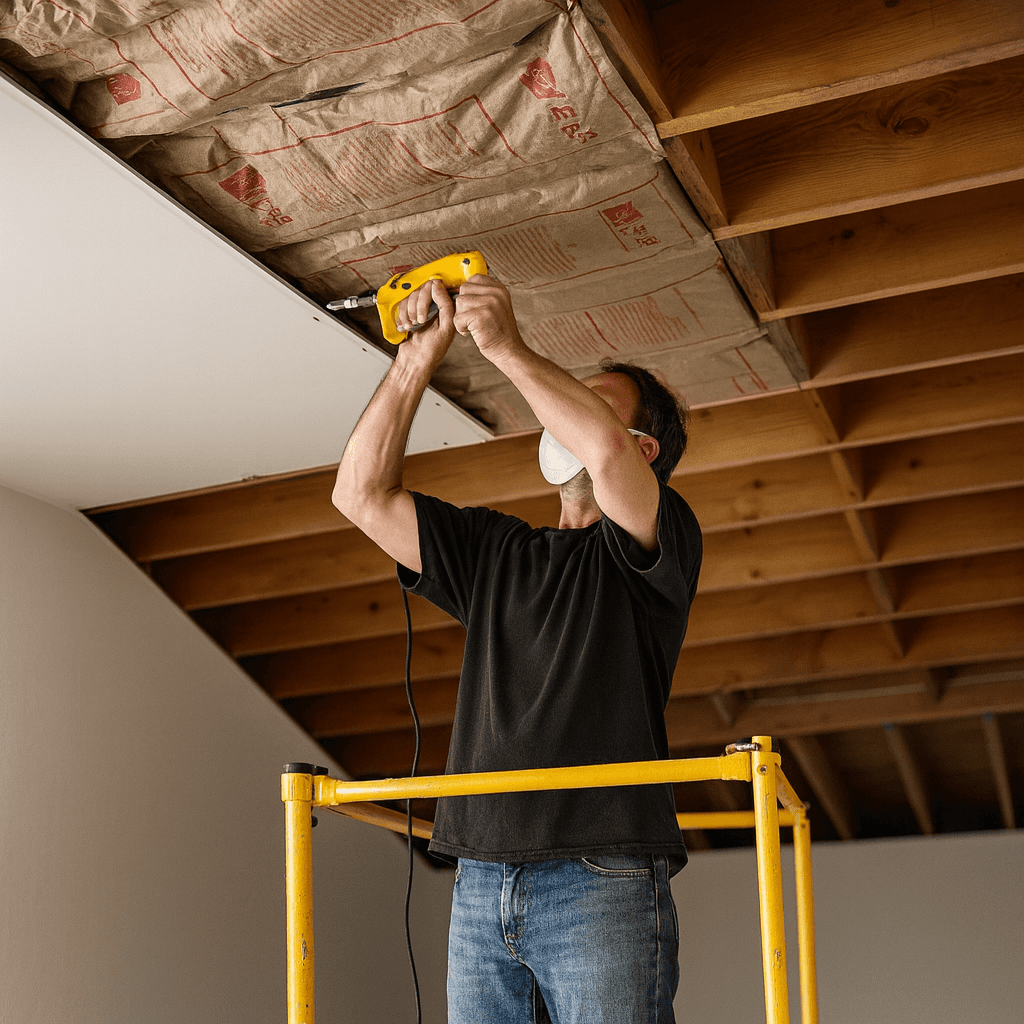 aplicação de isolamento térmico