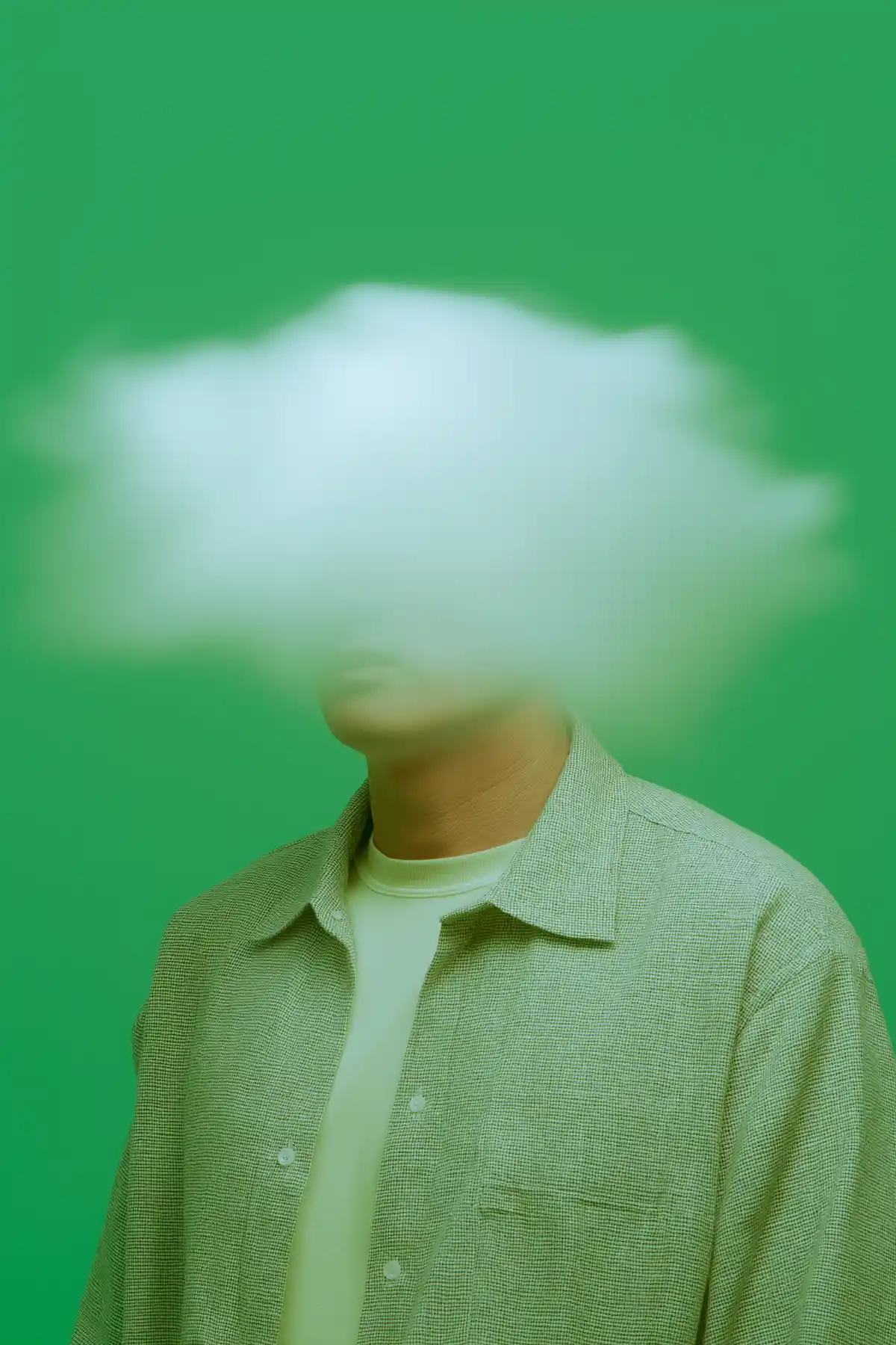 Surreal Green Portrait