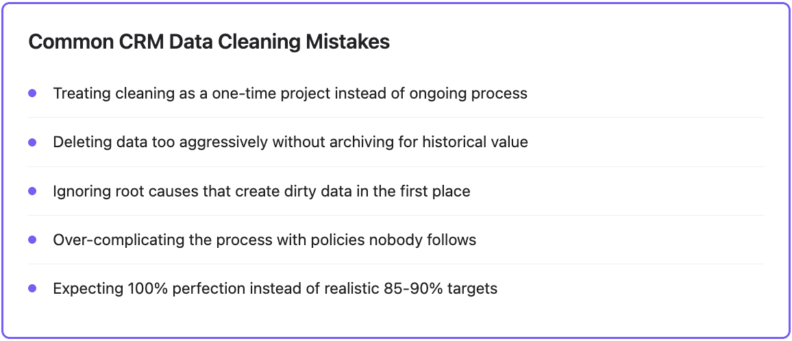 Why CRM data keeps getting dirty