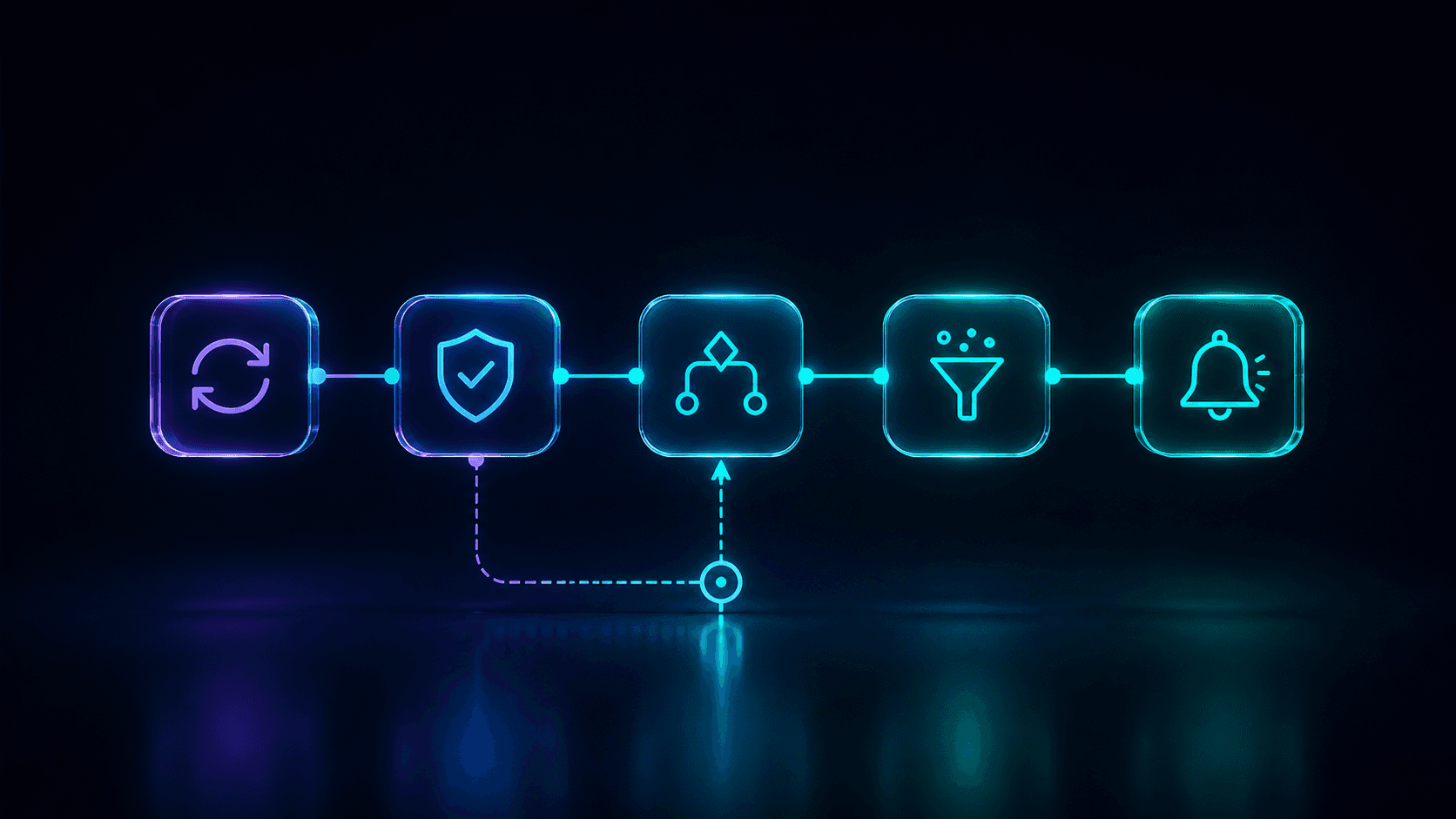 Illustration of reliable automation design patterns like retries and idempotency