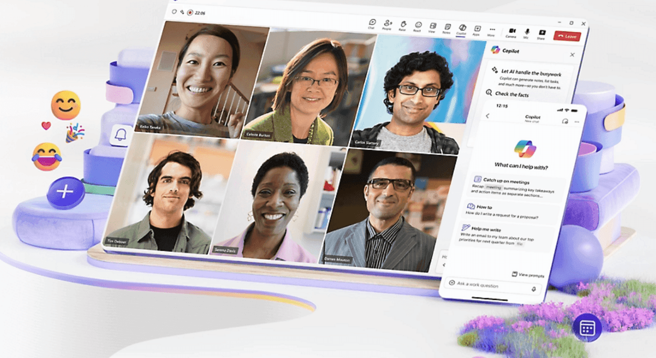 Interface of Microsoft Teams