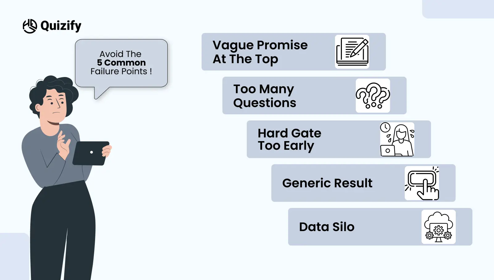 Avoid the Five Common Failure Points - Quizify 