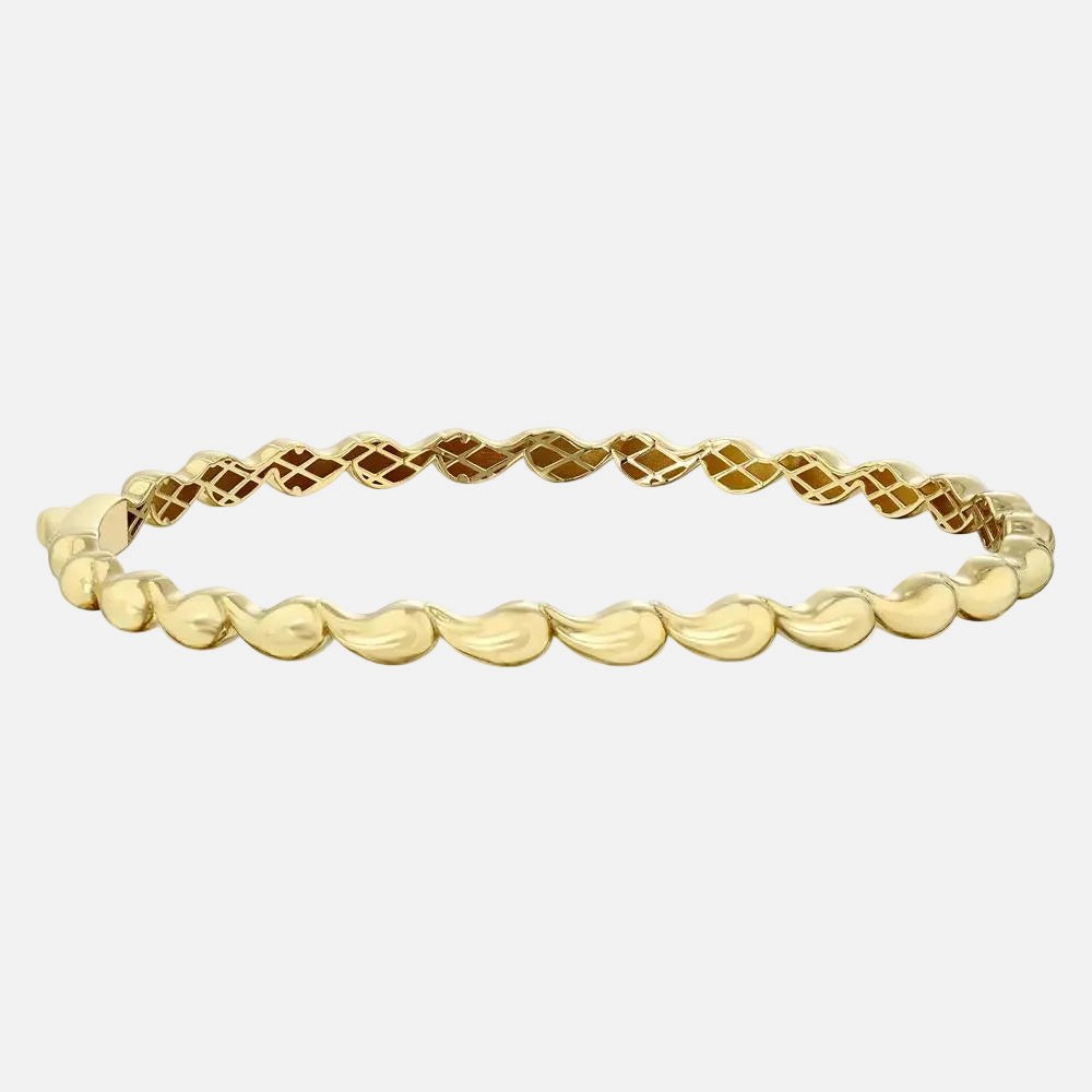 Assos Pırlanta 14 Ayar Altın Tasarım Kelepçe Bilezik Modeli