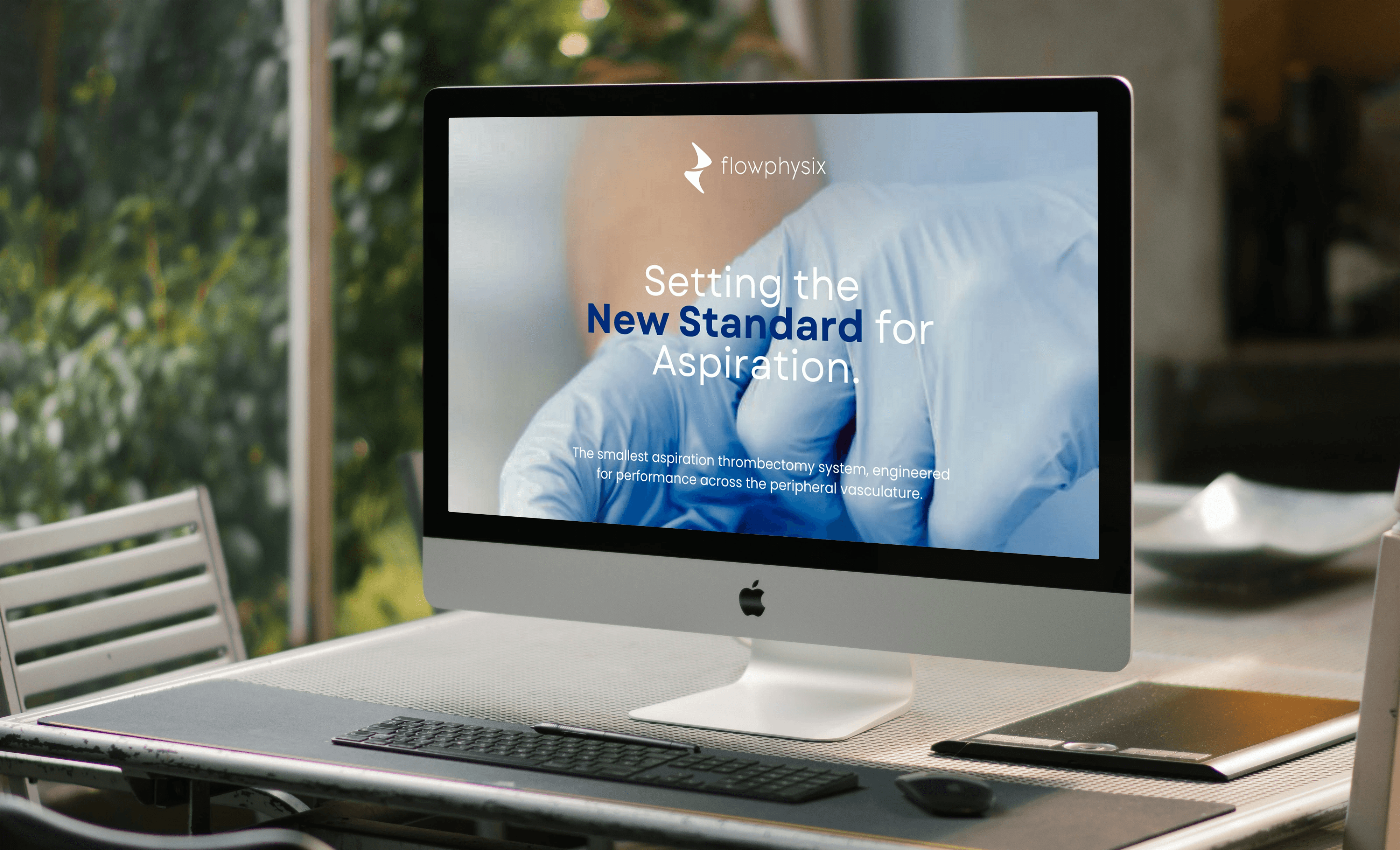 Laptop showing Bloomy UI