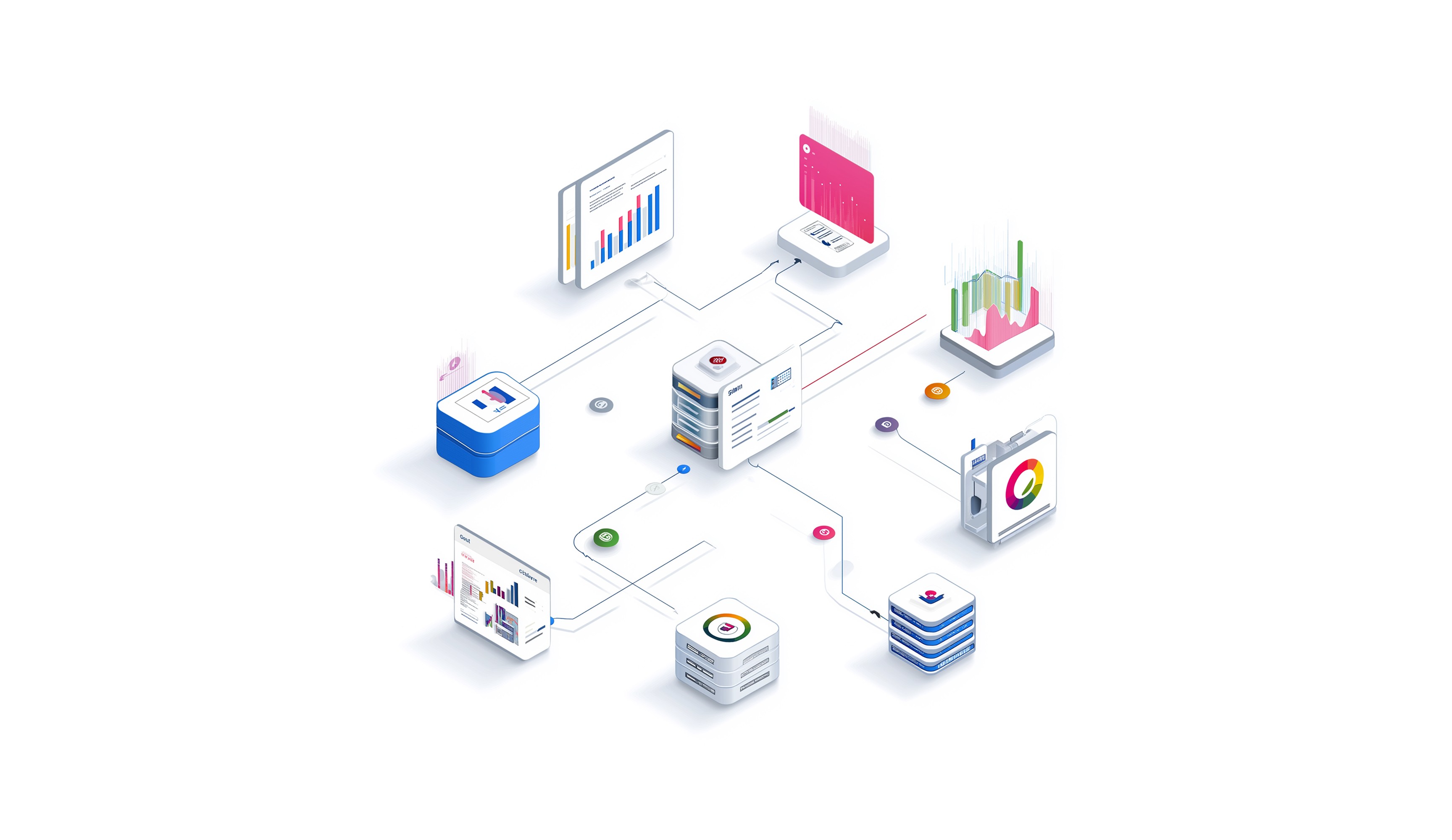 Illustration of multi channel projects