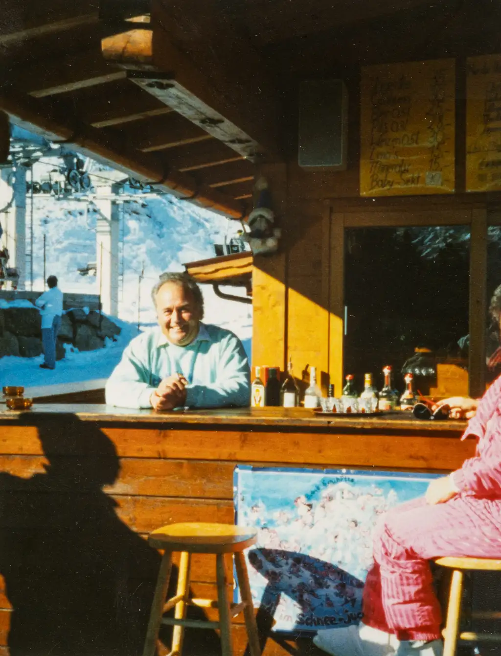 Ein Bild von Anton „Bubi“ Soukopf auf der Bubis Schihütte.