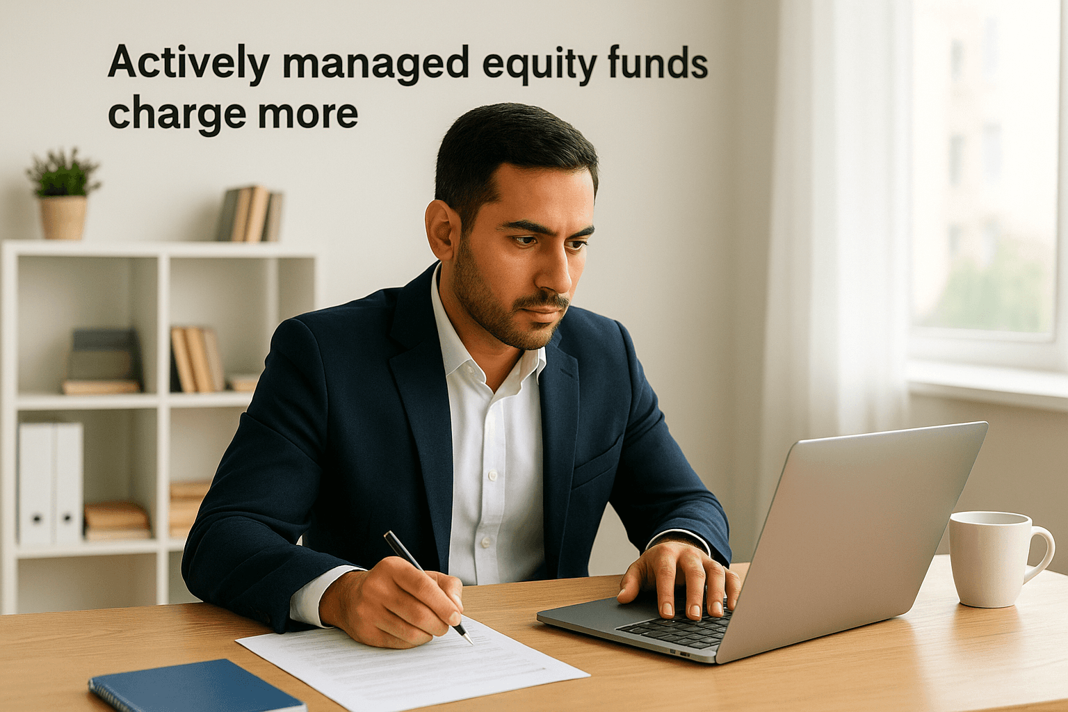Actively managed equity funds charge more