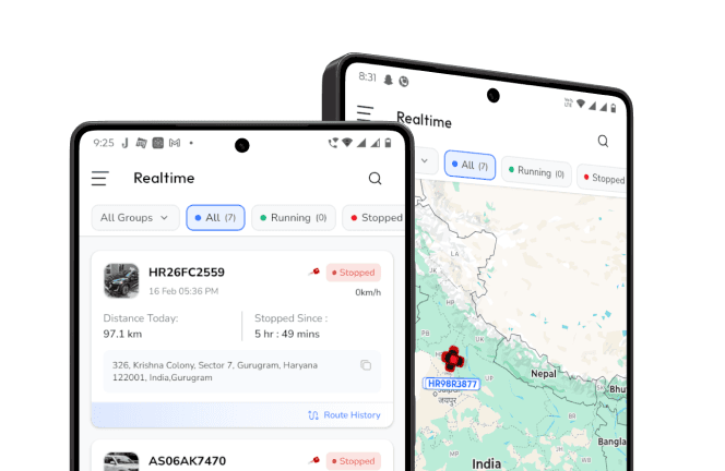 Dashboard showing MRR of $69,897 and 1206 active users with an upward trend graph.