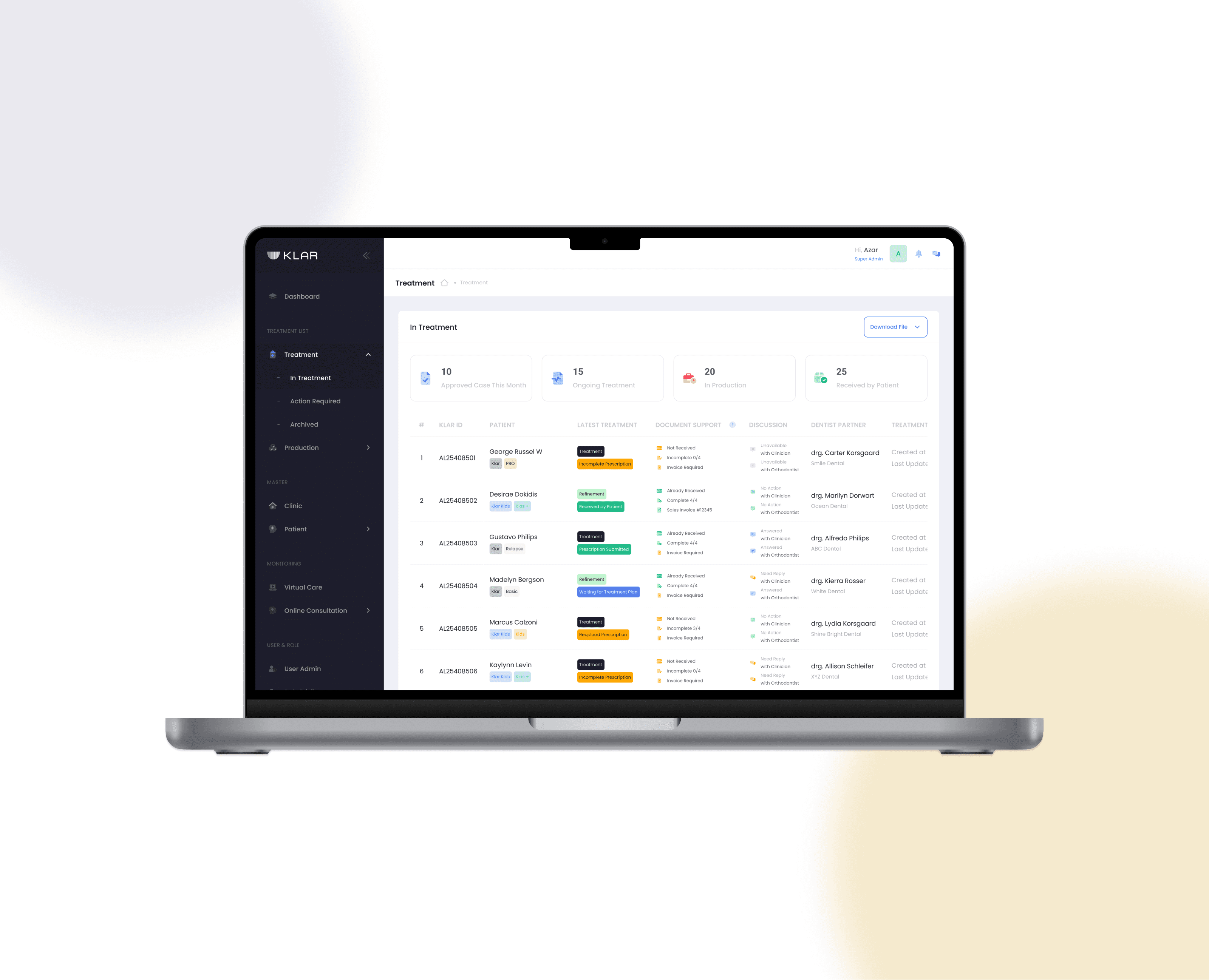 Internal - Treatment Page
