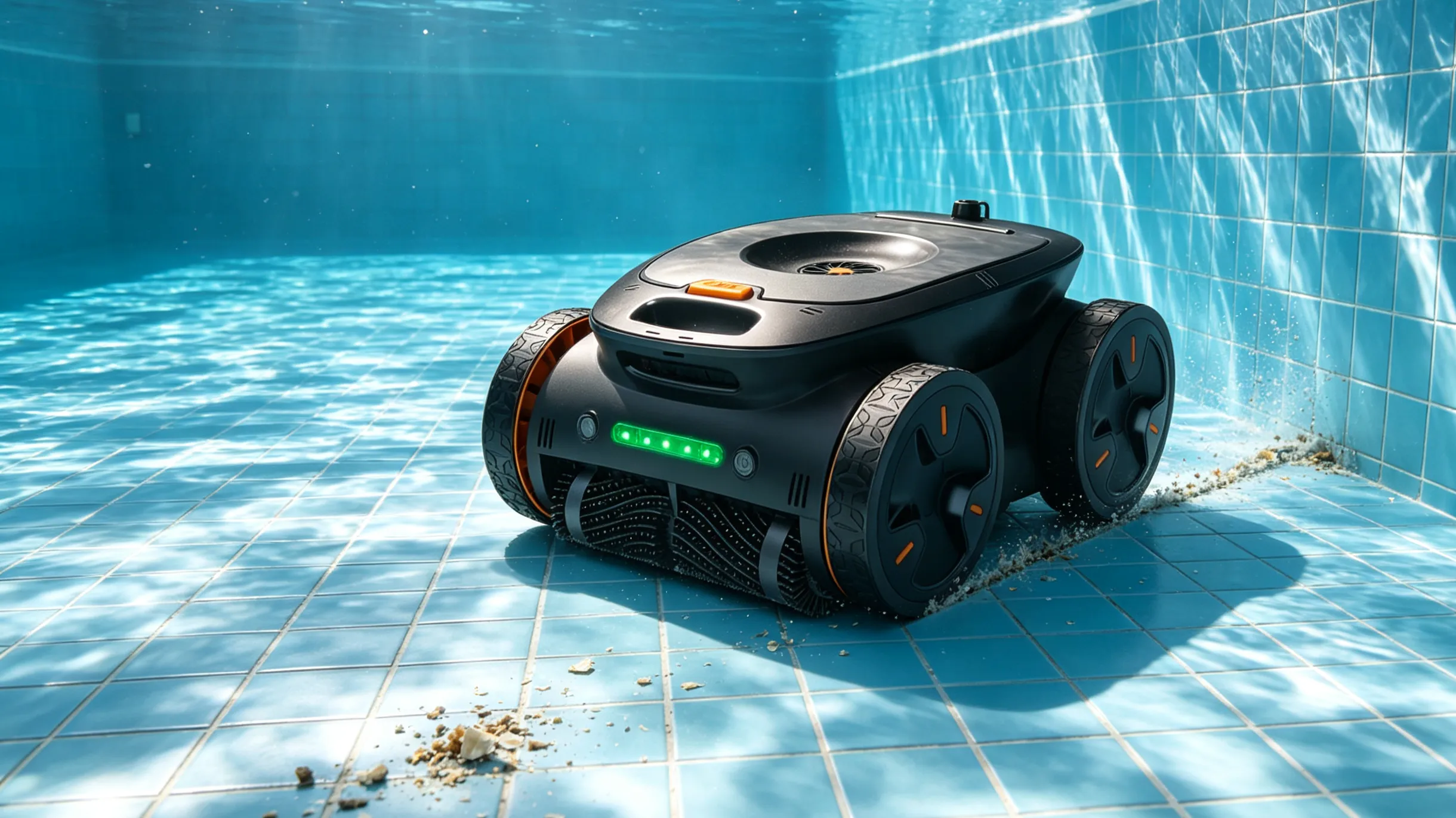 Robotic pool cleaner using systematic navigation for automated cleaning