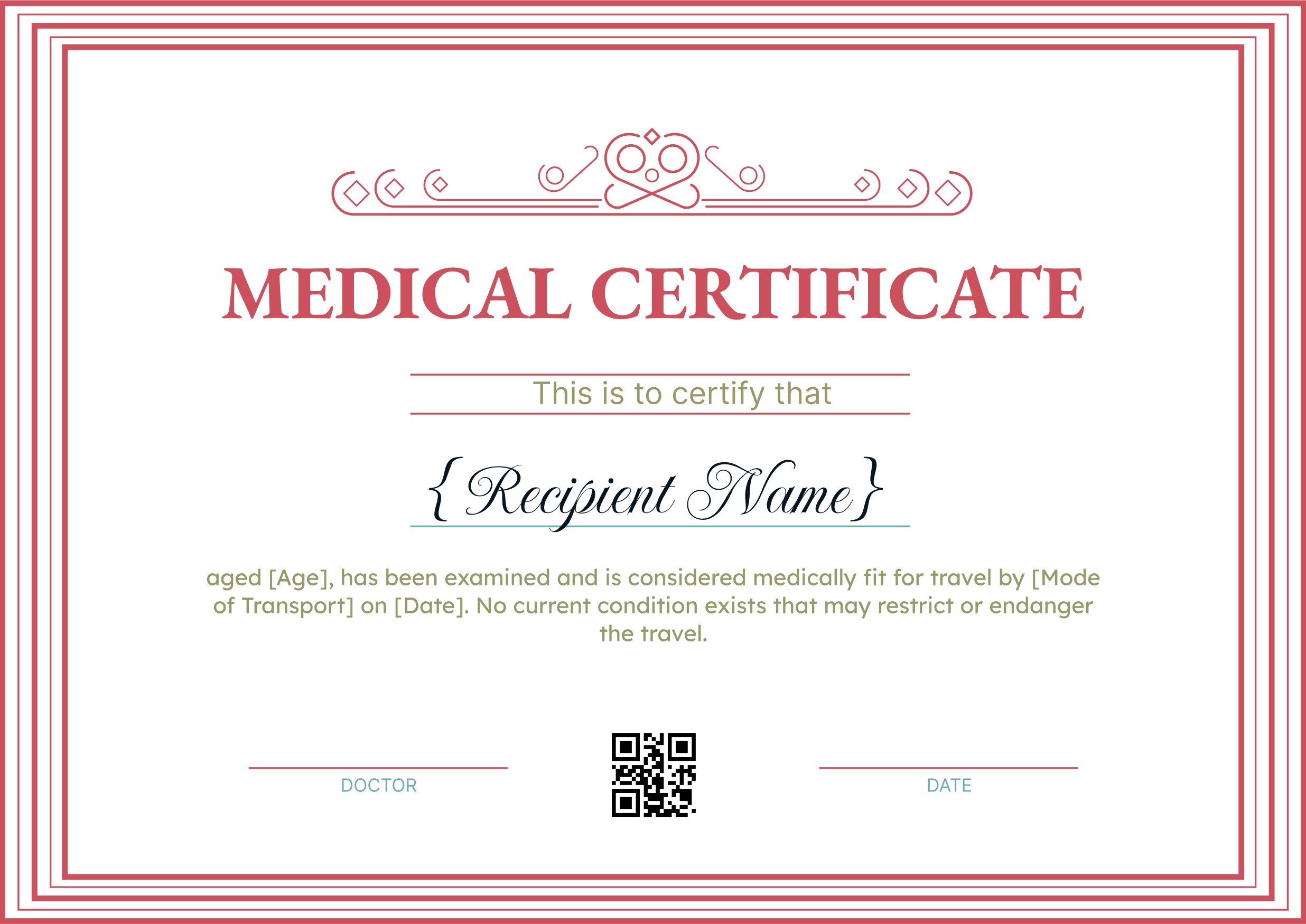 Wauld - Simple and Sleek medical certificate template
