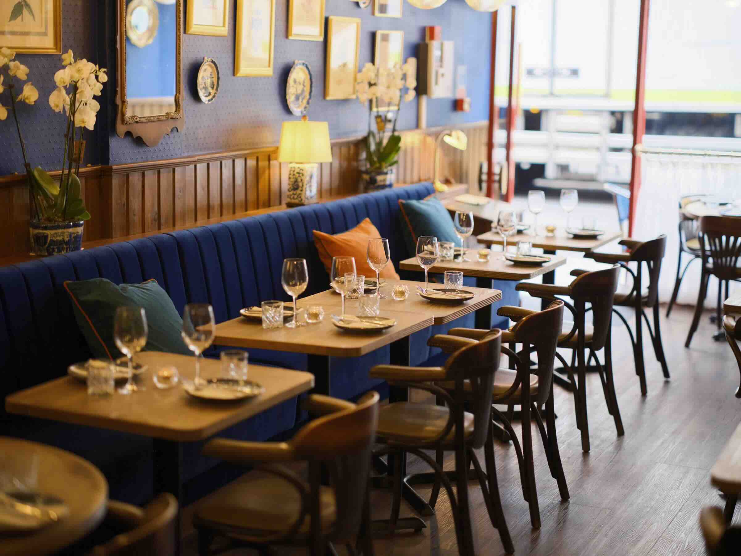 restaurant tables and chairs