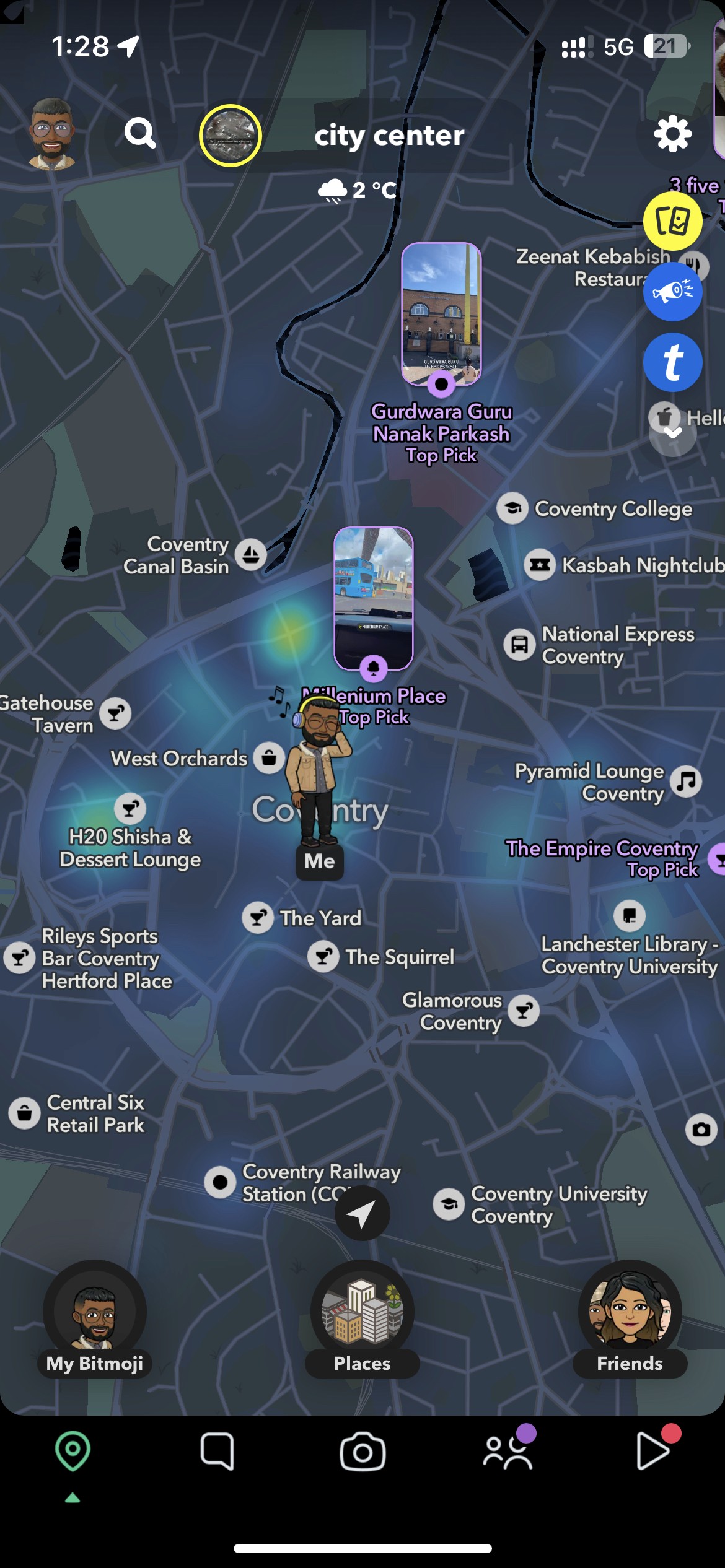 snapchat map