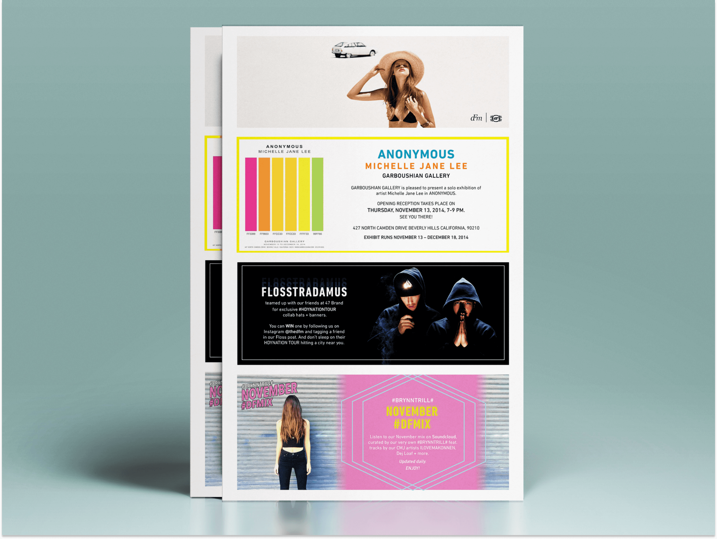 dFm email newsletter