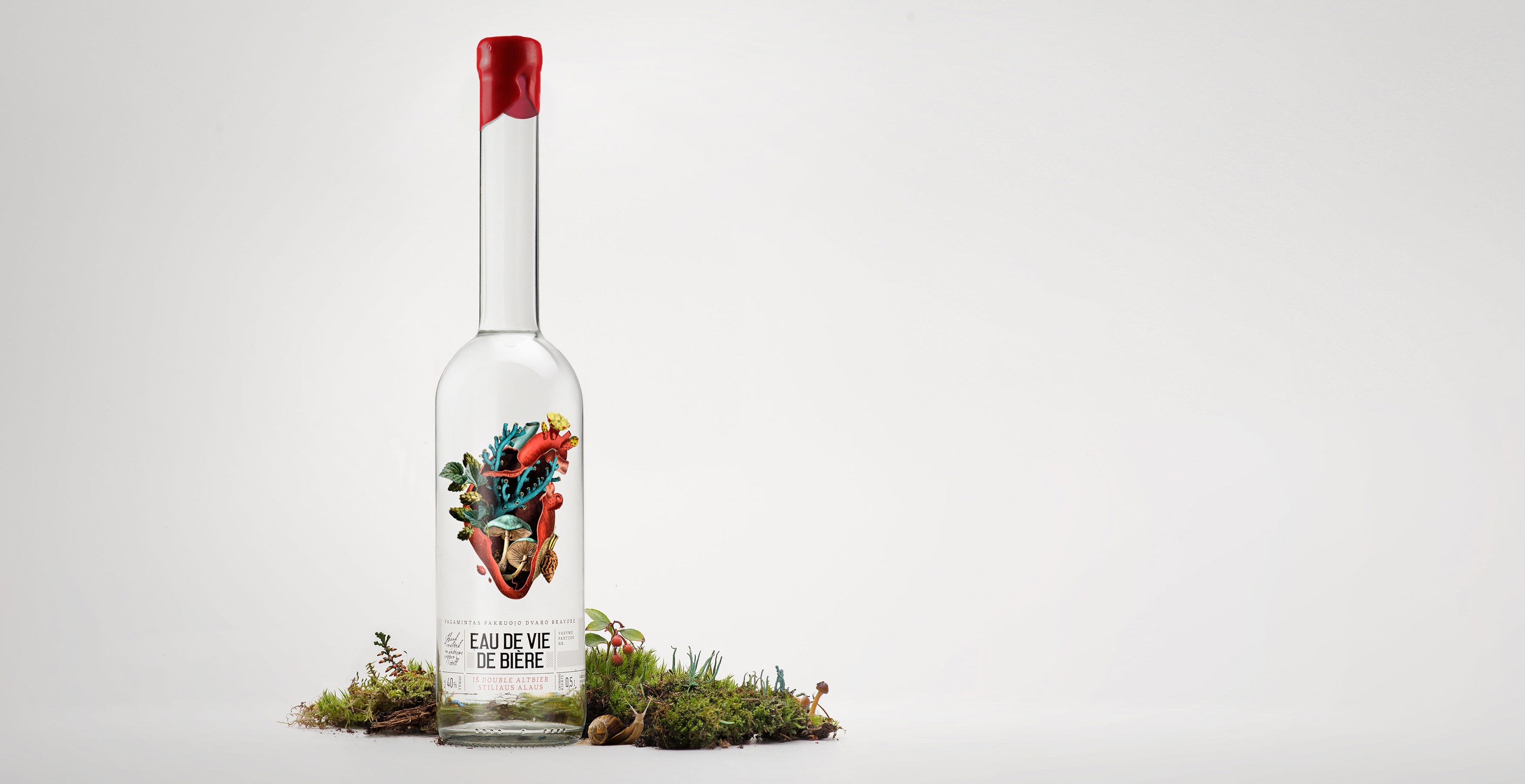 Limited-edition Eau de Vie packaging for craft distillery
