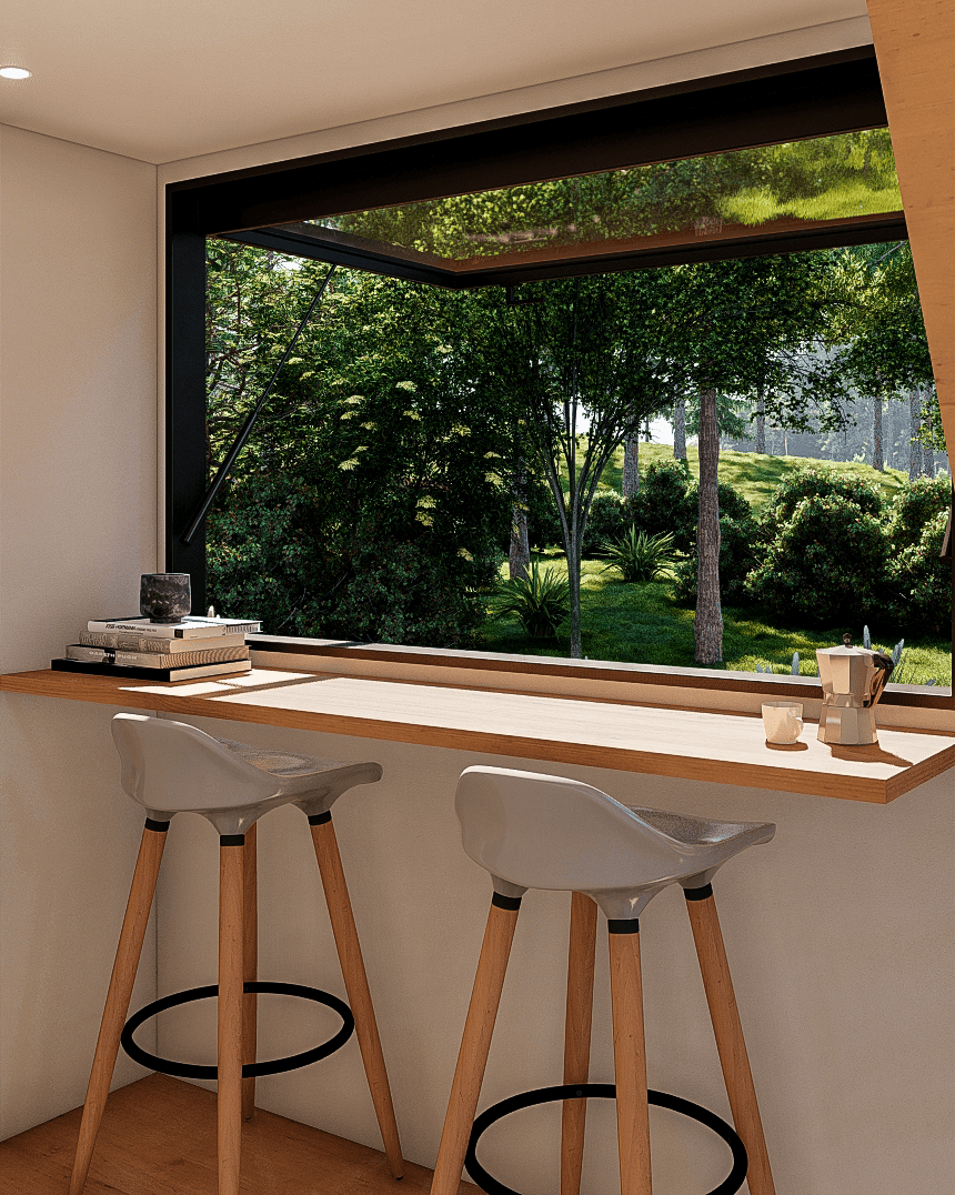 Nomad 6m/20ft tiny house dining room