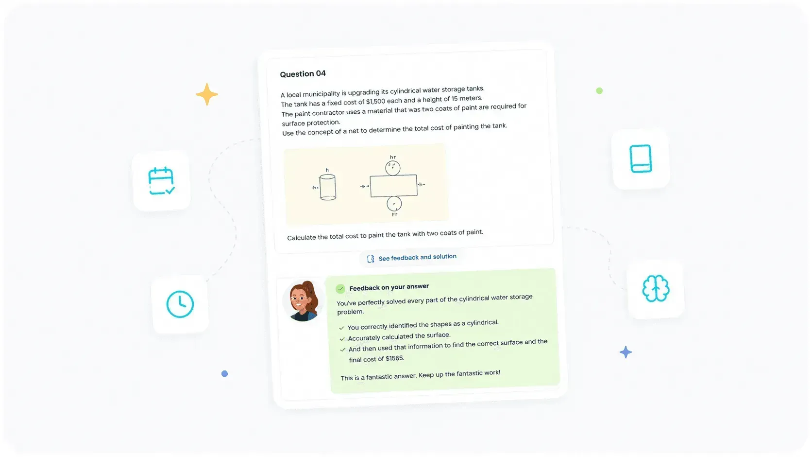 Research-based AI math lessons aligned with school curriculum and educational standards.