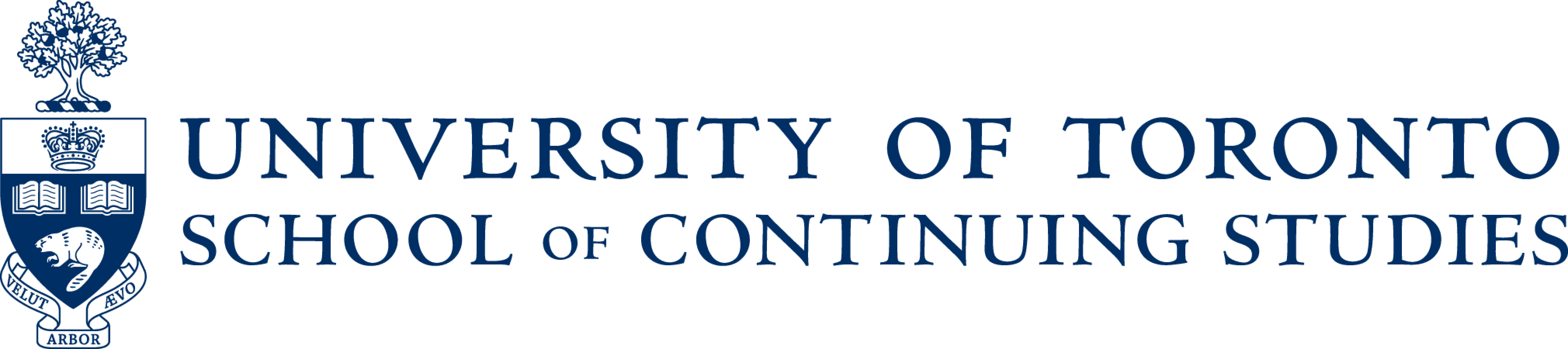 Alt text: "Logo of UCI Division of Continuing Education featuring 'UCI' in bold dark blue letters with a geometric design on the 'U' representing a book, followed by the words 'Division of Continuing Education' in a lighter shade of blue.