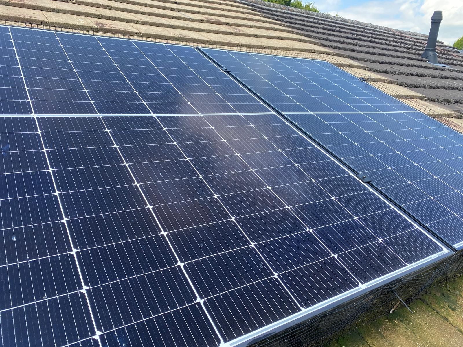 Clean solar panels after professional cleaning service by MJ Exterior Cleaning in Hamilton Waikato