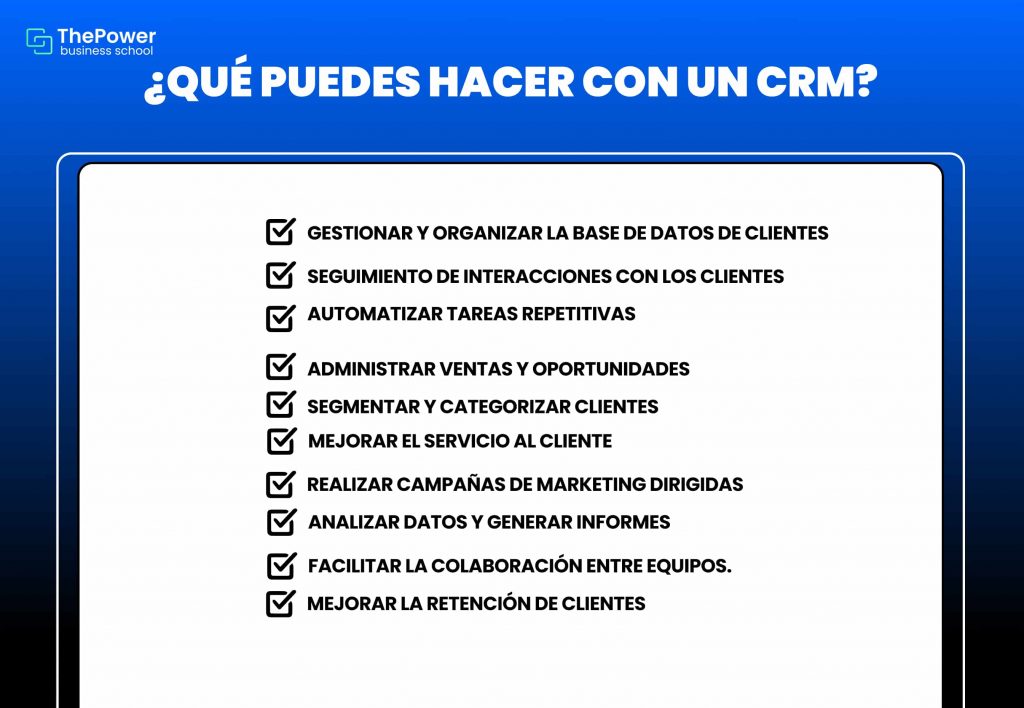 ¿Qué puedes hacer con un CRM?