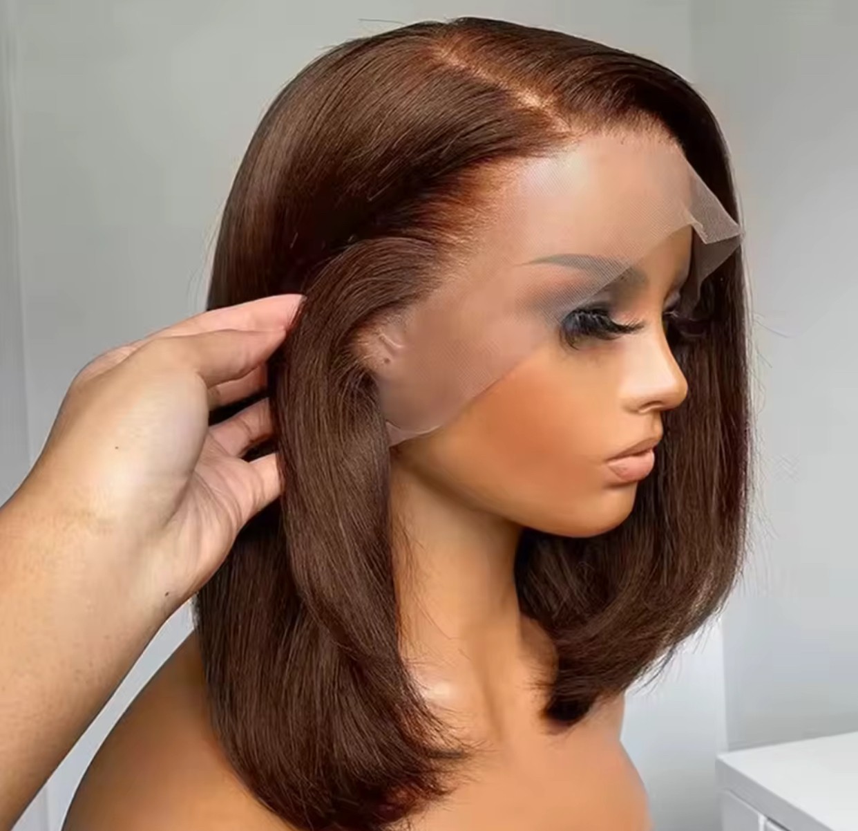 Short Bob Wig Human Hair Wigs Pre Plucked Wig