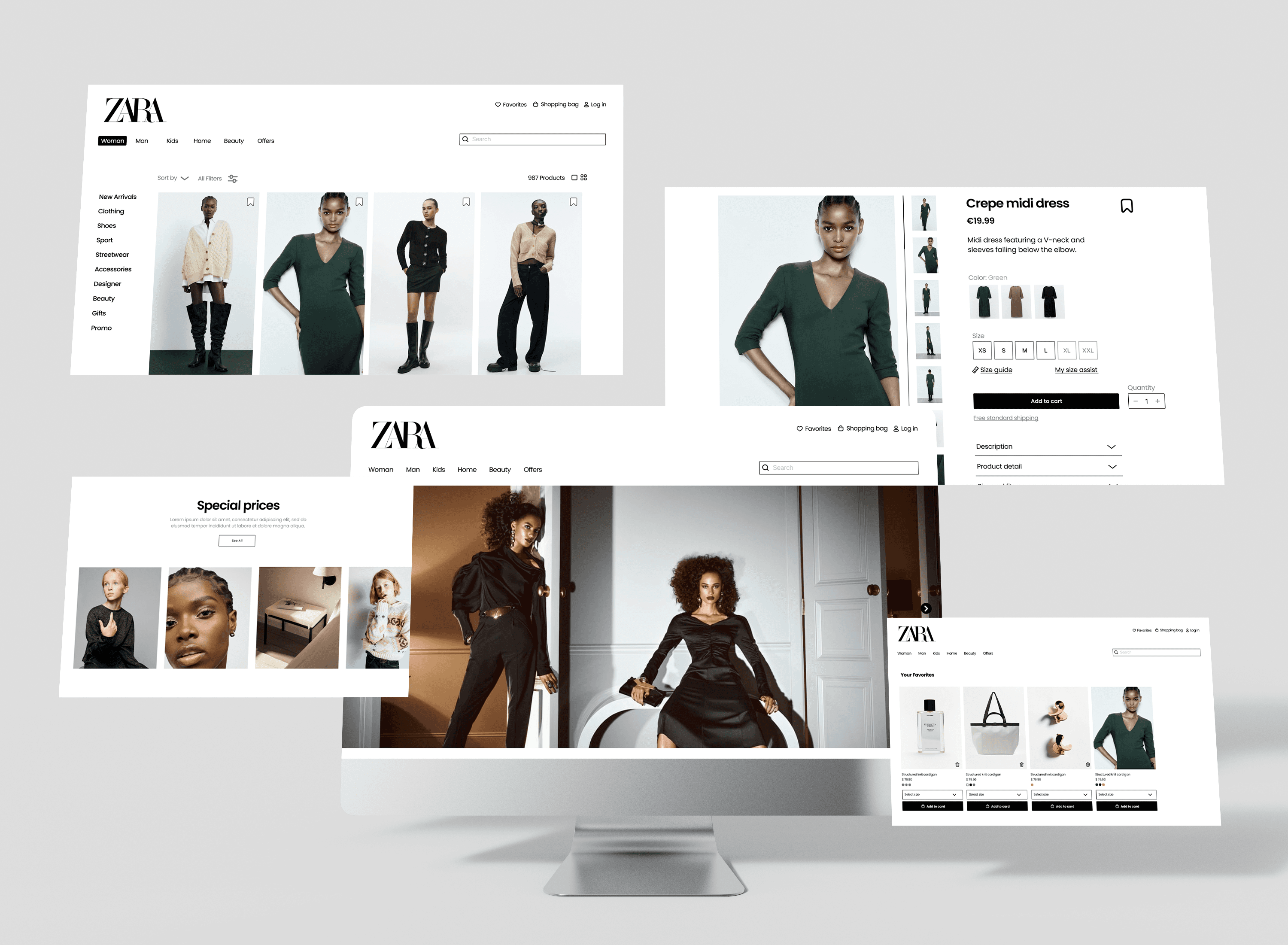 Zara's Website Redesign Prototype
