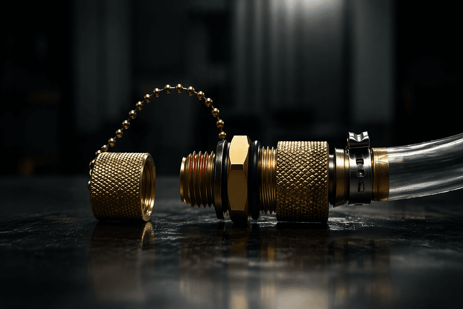 red and black steel frame