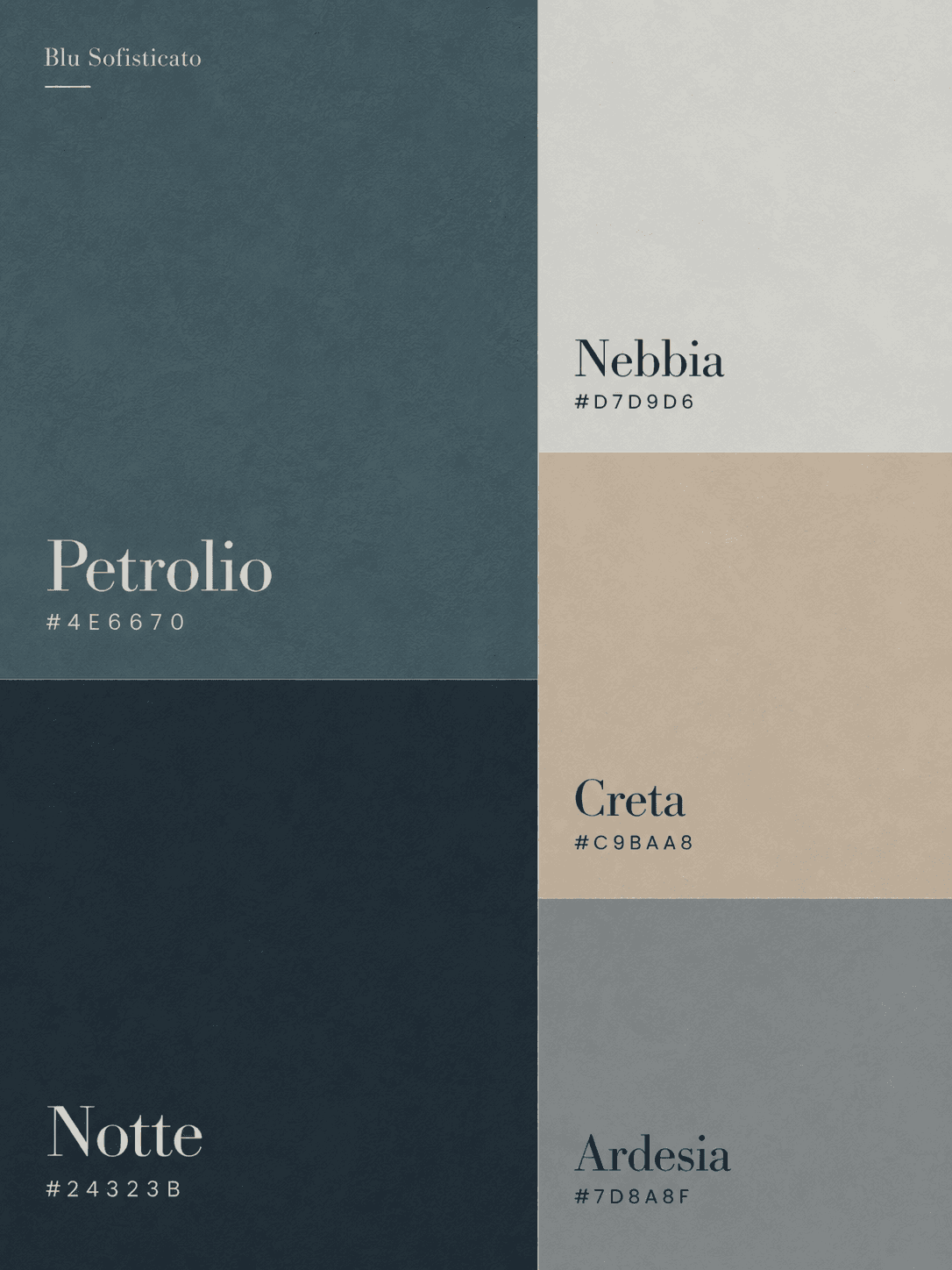 Blu sofisticato