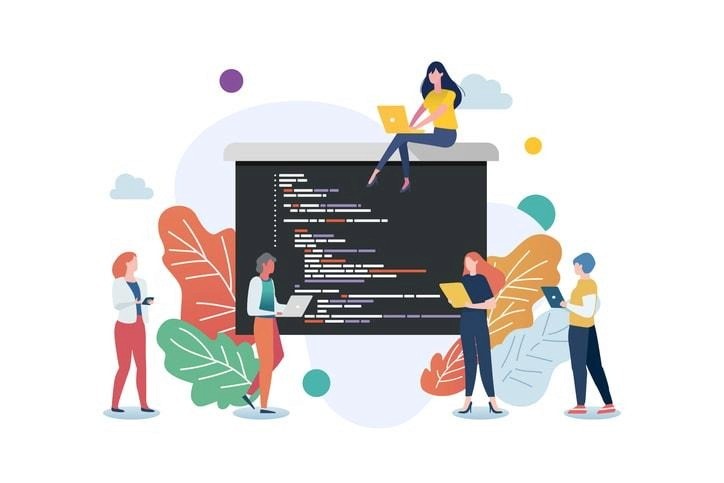 A collage of specialized programming languages used in niche fields.