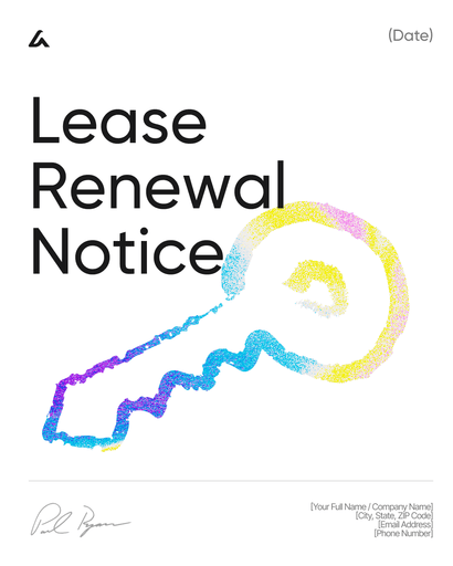 Lease Renewal Notice