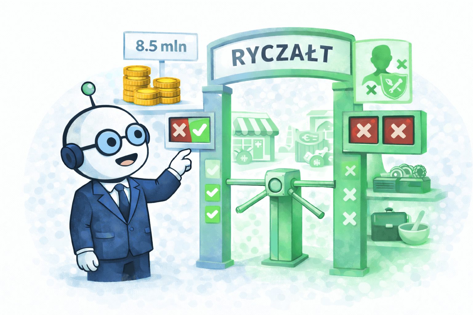 Robot sprawdza warunki wejścia na ryczałt i analizuje kwalifikację działalności