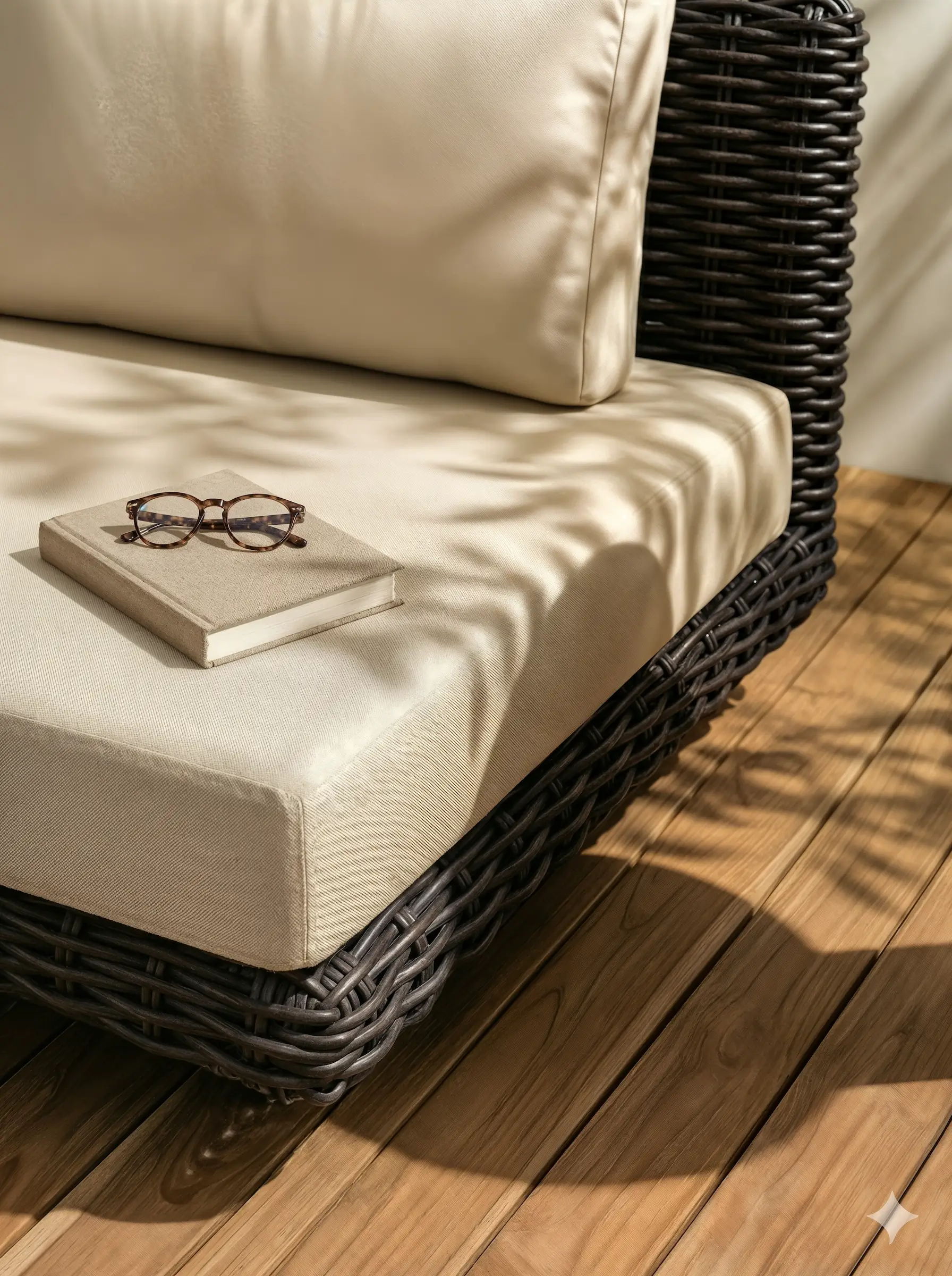 A close-up of a shelf with ceramic vases on it