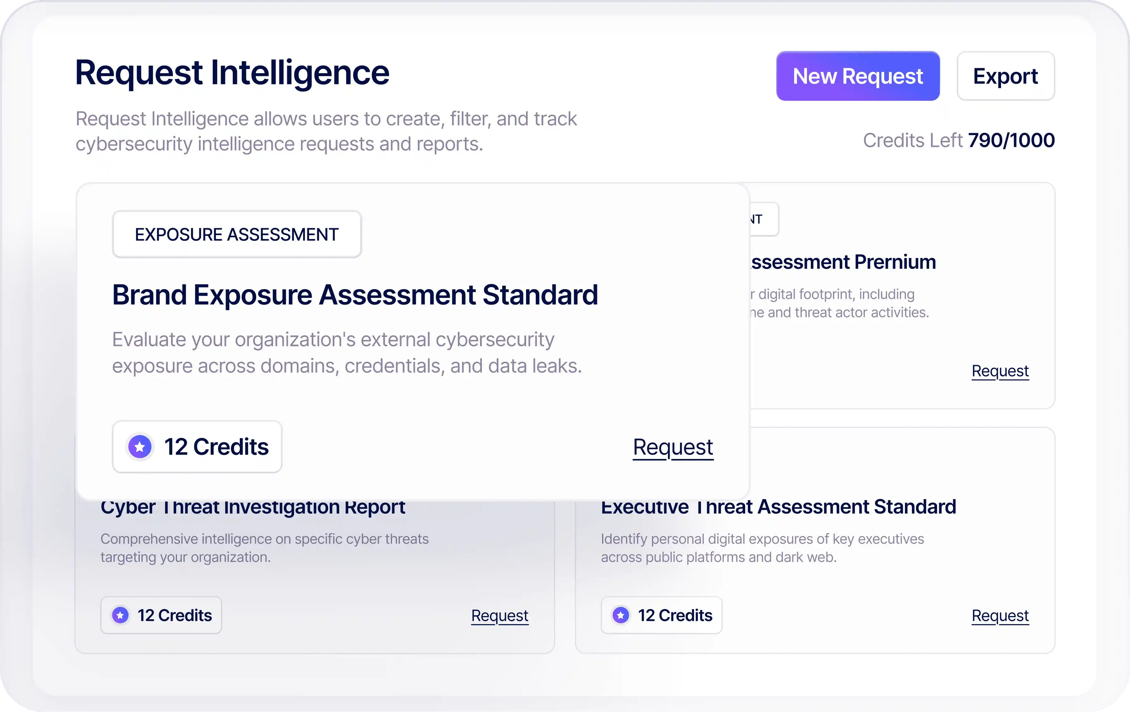 RiskProfiler on-demand threat intelligence and exposure assessment dashboard
