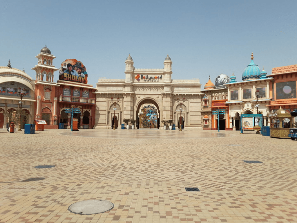 Luxury villa with traditional design and palm trees in Saih Shuaib 2, UAE real estate.