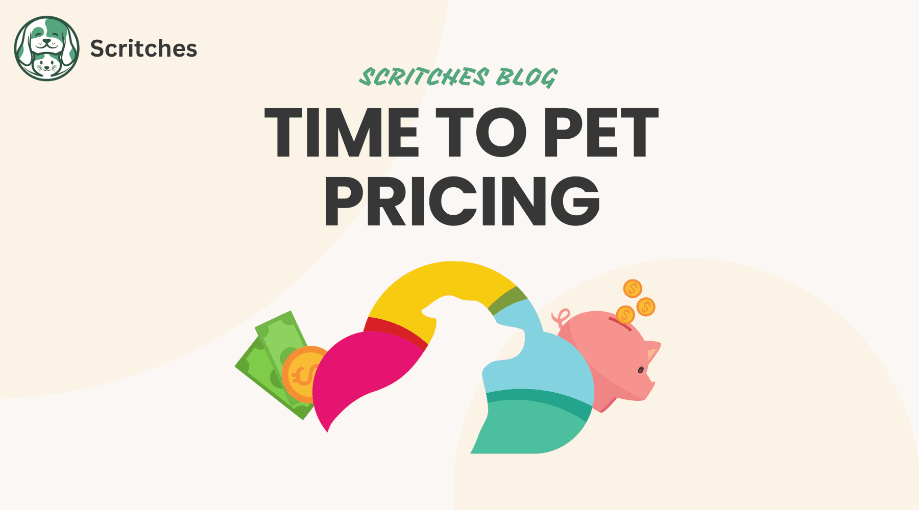 Blog header for time to pet pricing showing time to pet's logo