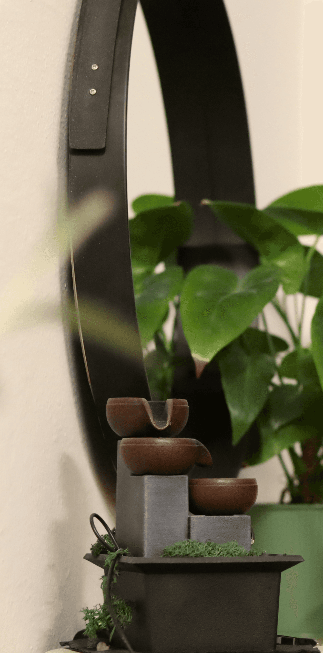 Dekorativní relaxační prvek v interiéru head spa