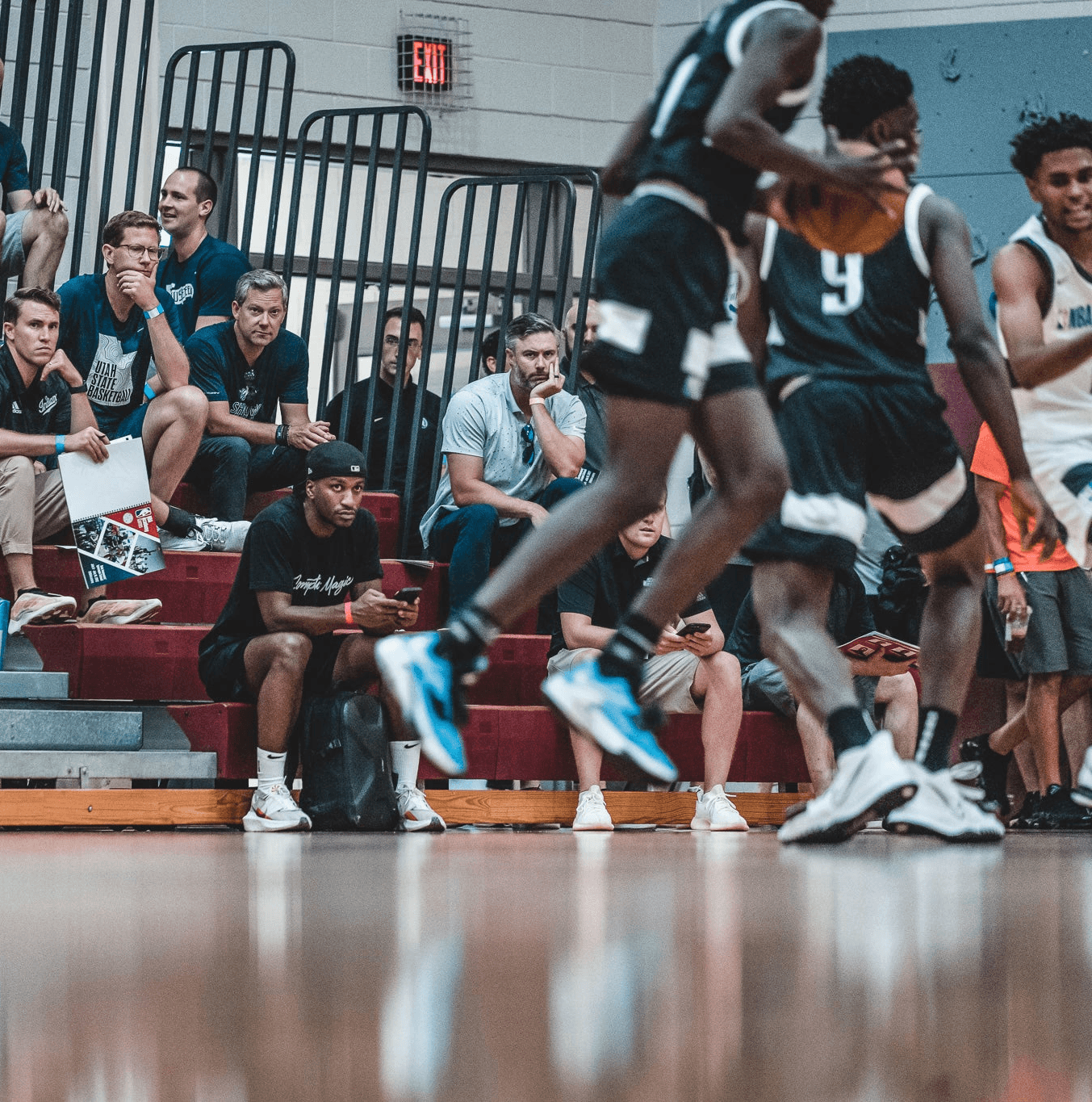 a woman with pink hair is posing for a picture