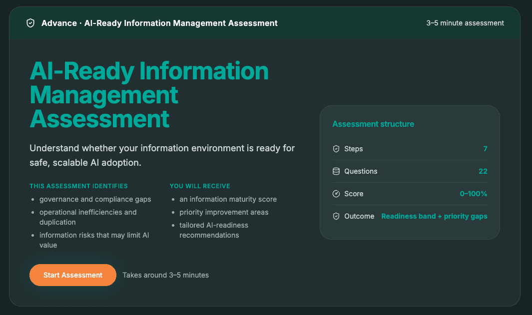 AI-Ready Information Management Assessment
