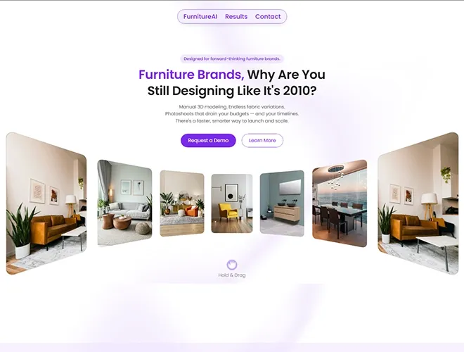 foyr AI landing page design