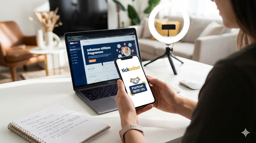 Deltag i tickadoo influencer partnerprogrammet i dag!