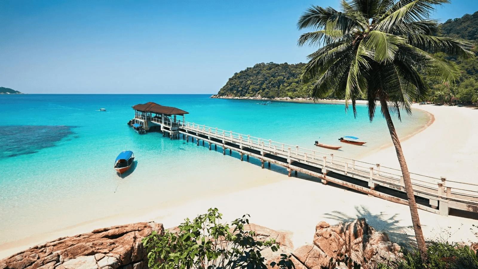 This image shows a moment in time at the Perhentian Islands in Malaysia