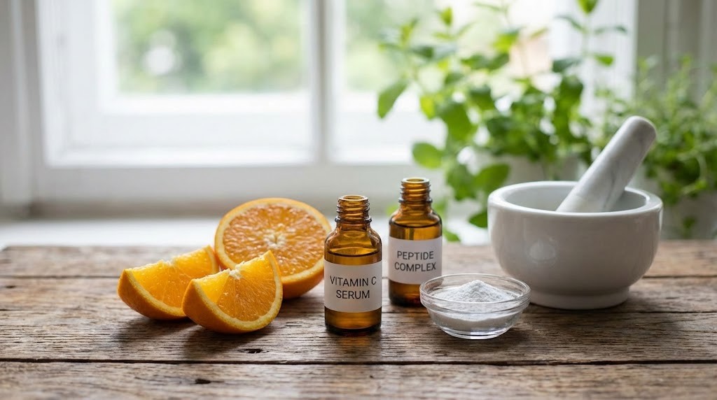 Vitamin C and peptides