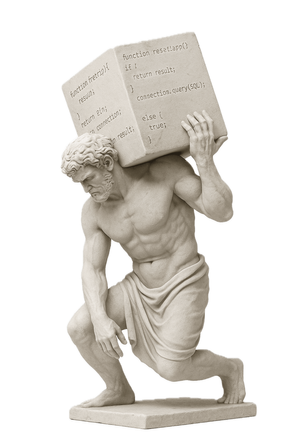 Statue with box, code maintenance cost.