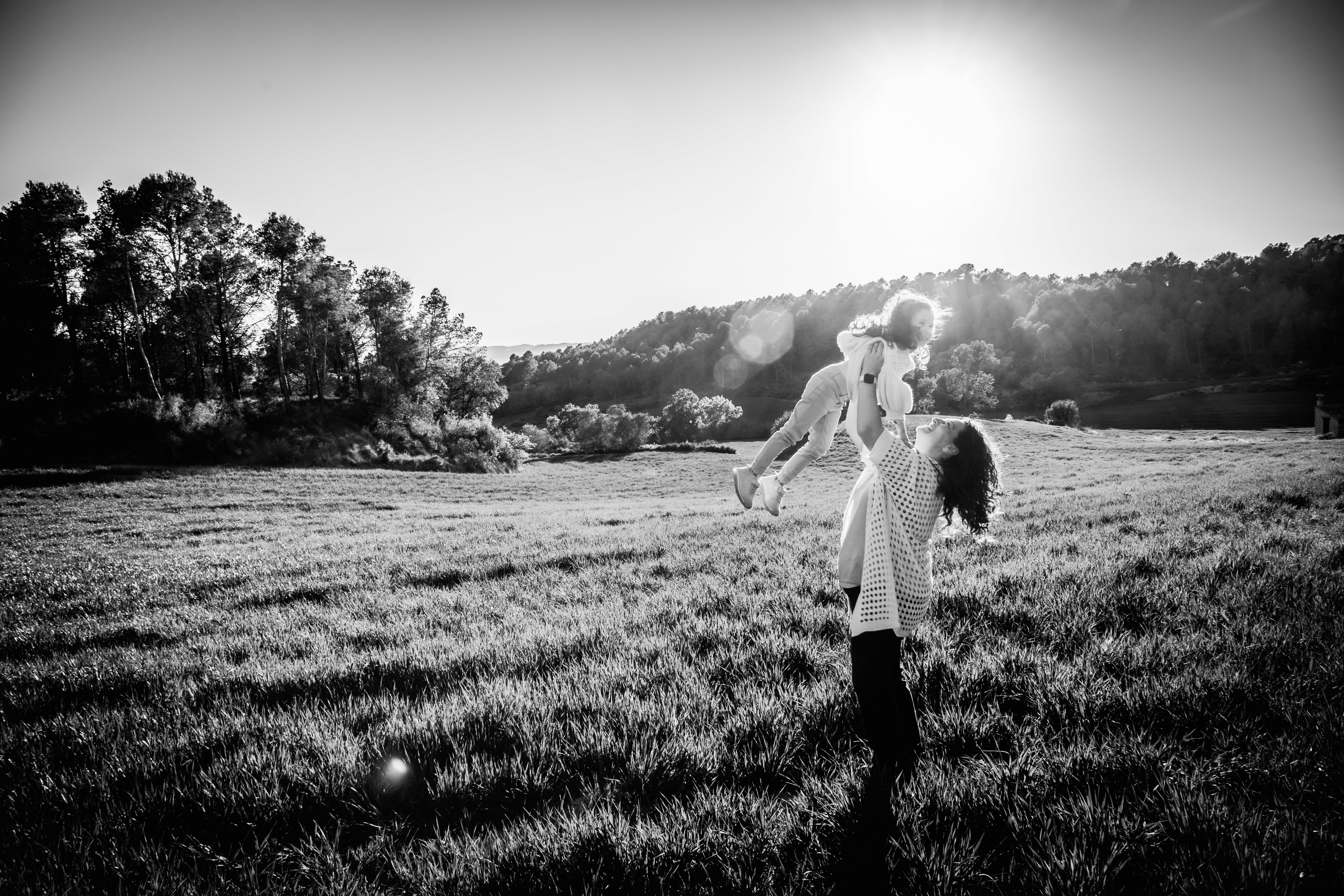 Sesión de fotos de una madre con su hija