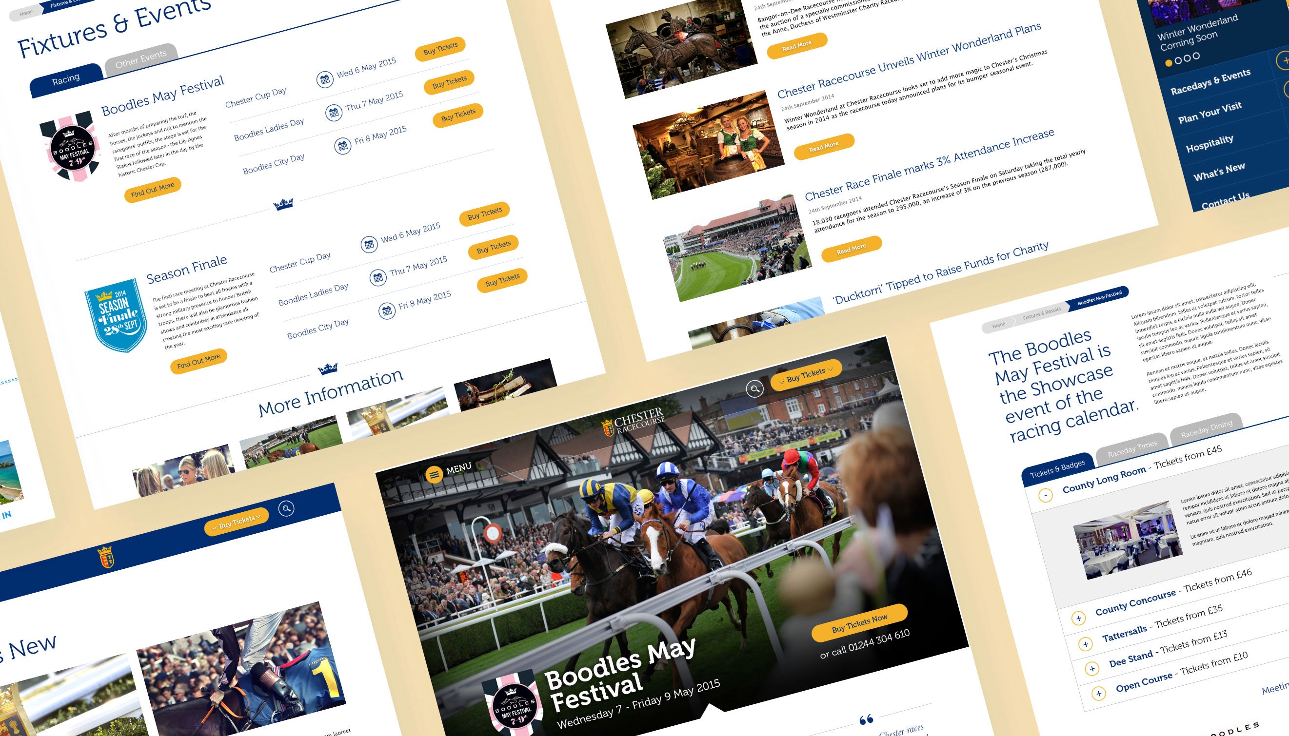Chester Races template designs